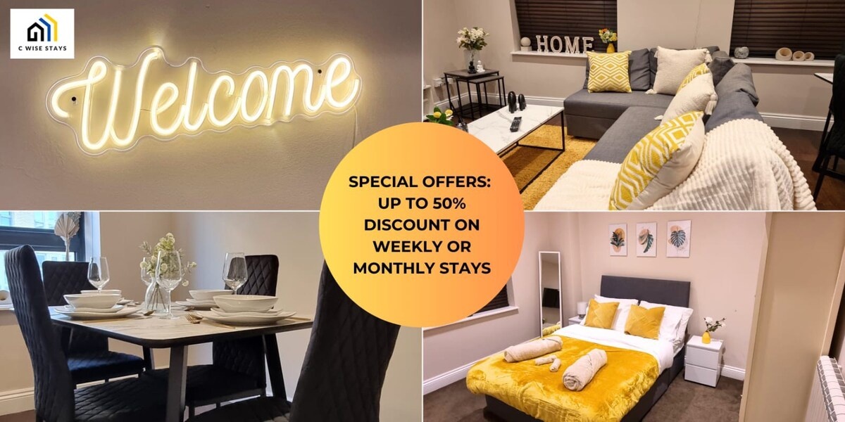 Discounted! Long Stay Modern Apartment Brighton